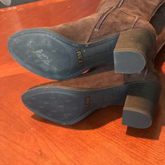 Franco Sarto brown leather riding boots size 7.5M - Picture 11 of 16